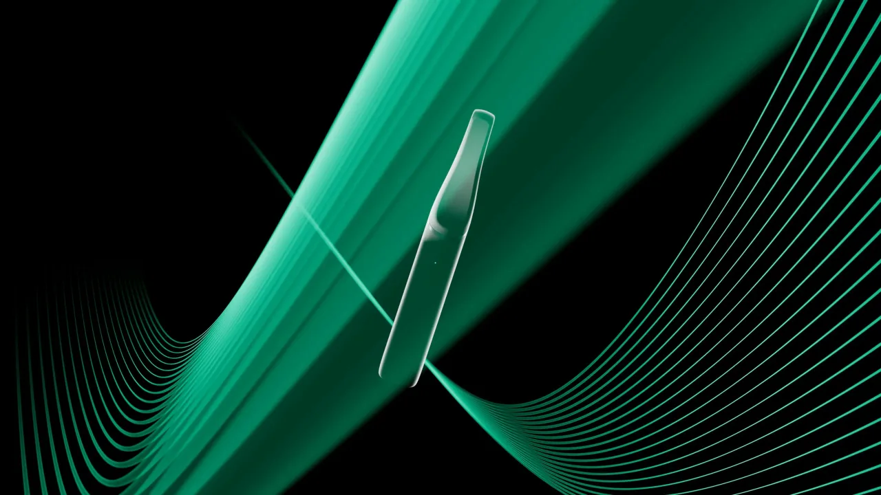 Arcscan intraoral scanner over green laser lines, Arcreal 3D motion still