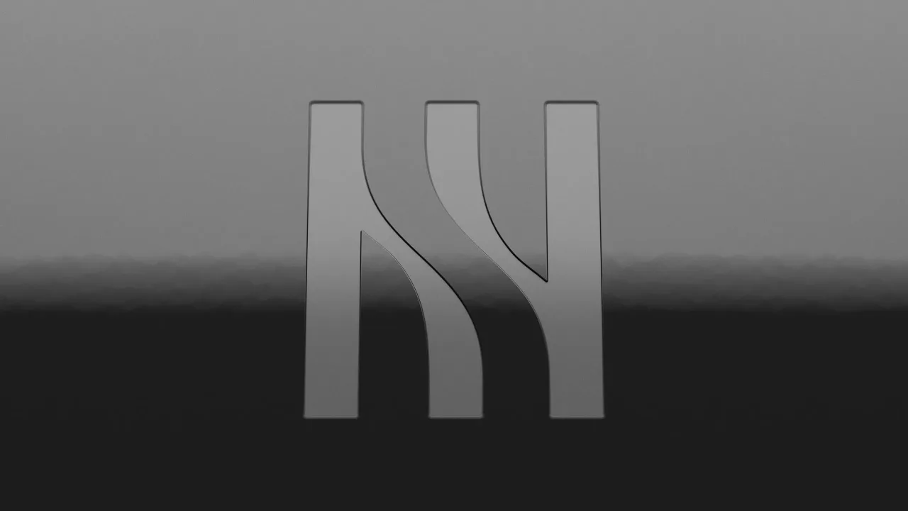 Hera logo embossed on a grey gradient, Black Cushion campaign opening